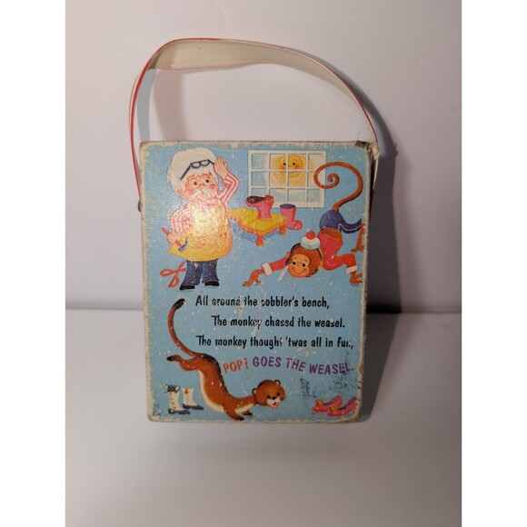 Vintage Fisher-Price Music Box Pocket Radio Pop Goes the Weasel No.773 Works - Picture 2 of 10